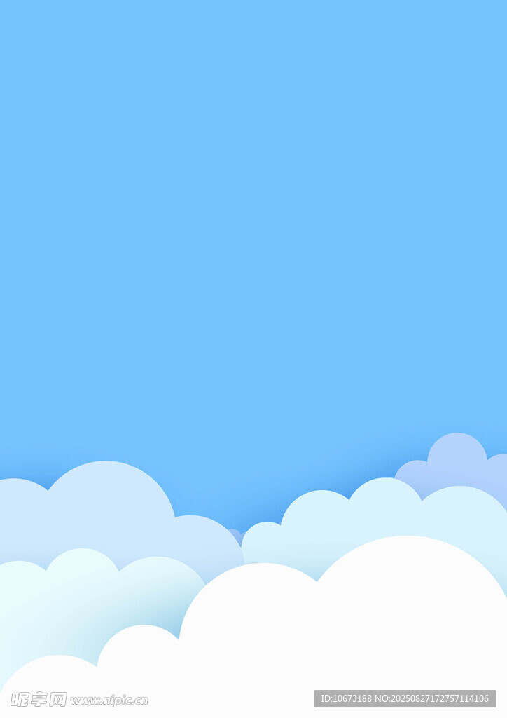 蓝天白云背景图