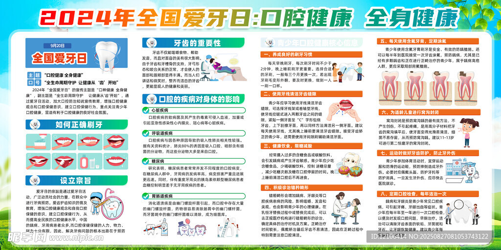 口腔健康宣传栏