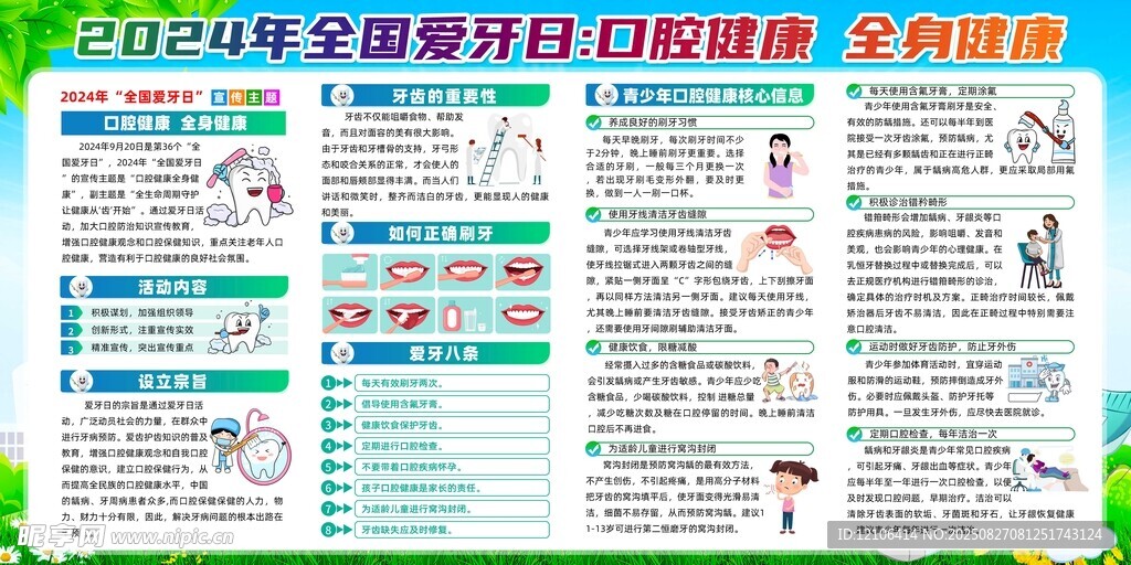 口腔健康宣传栏