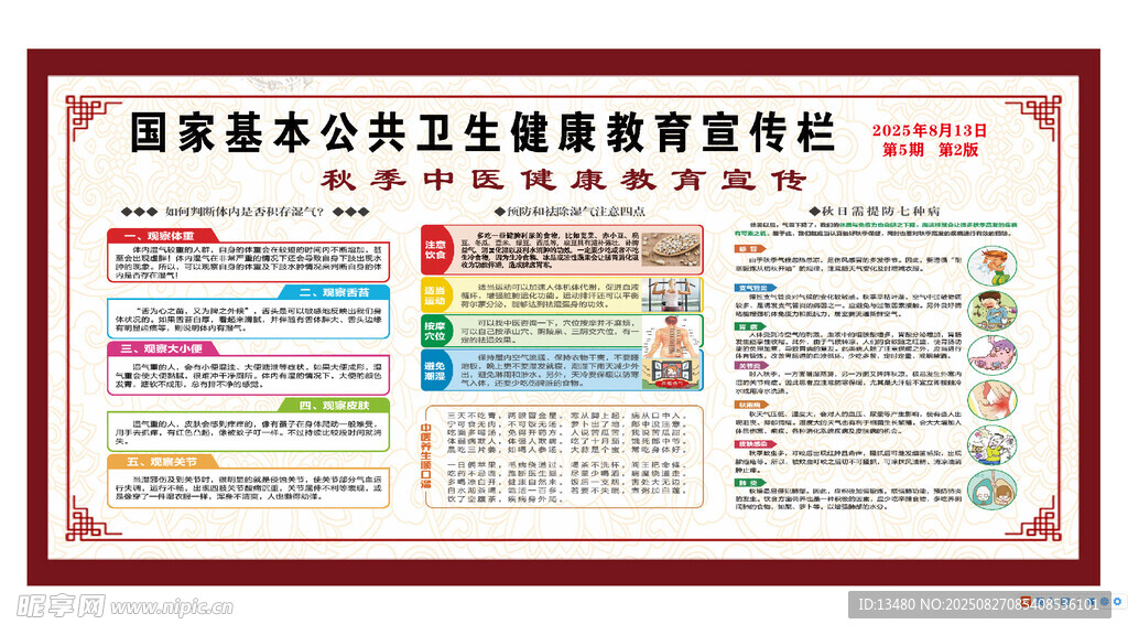 国家基本公共卫生健康教育宣传栏
