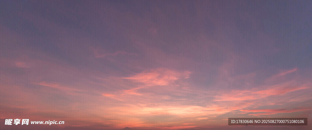 绚丽晚霞天空美景