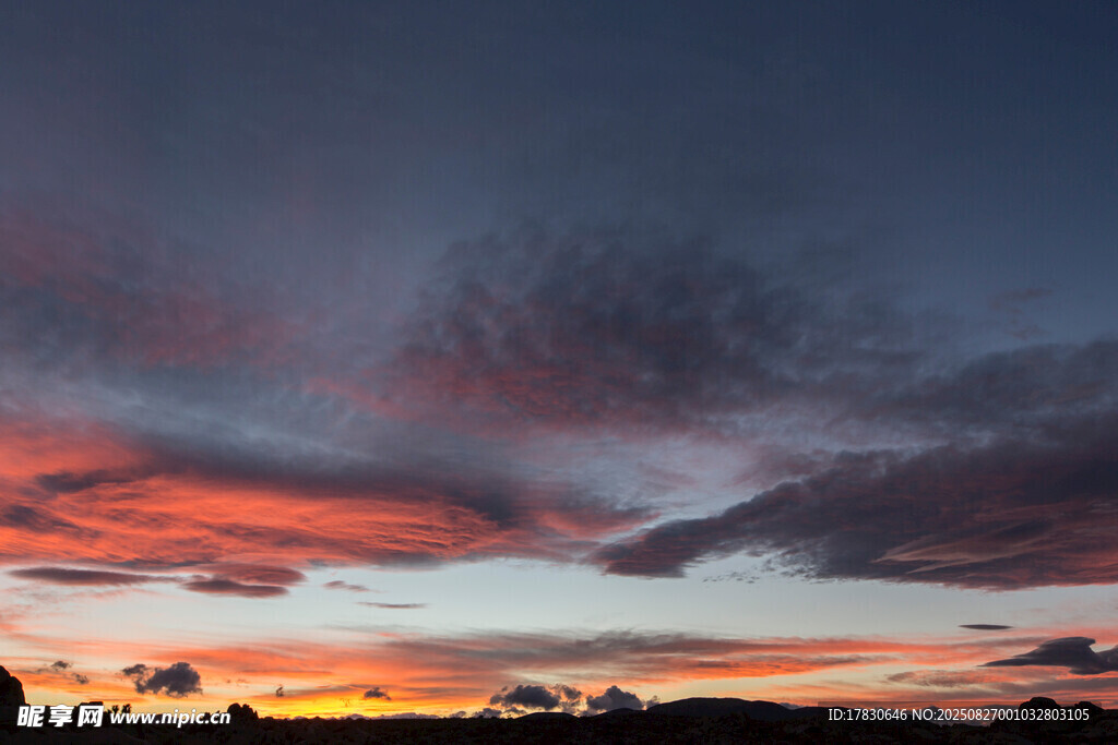 绚丽晚霞天空美景