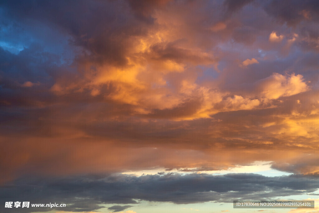 绚丽晚霞天空美景