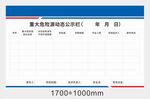 重大危险源动态公示栏