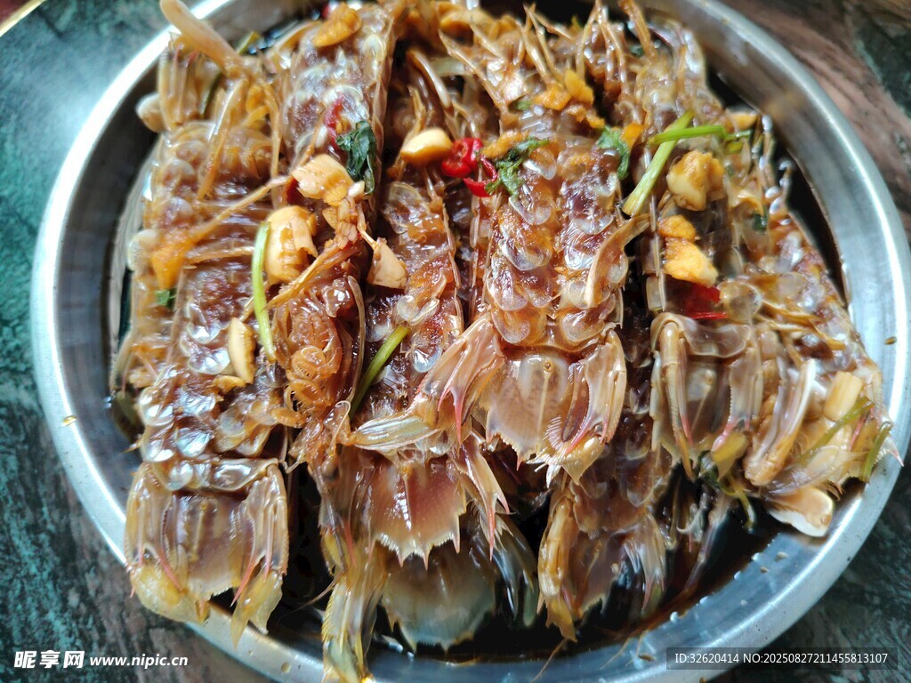 生腌虾菇 