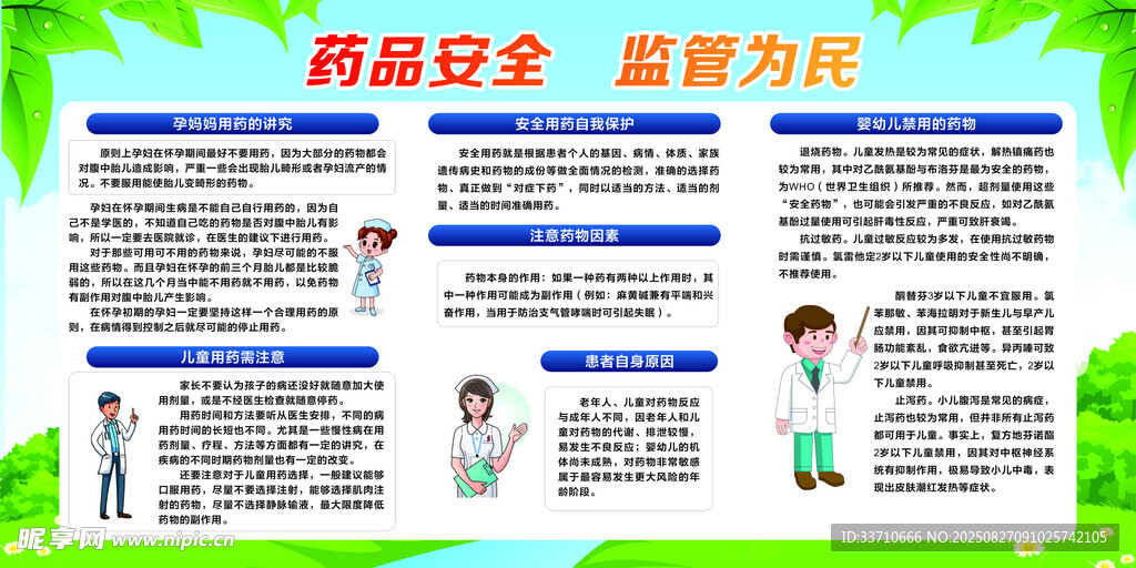 药品安全知识科普宣传页