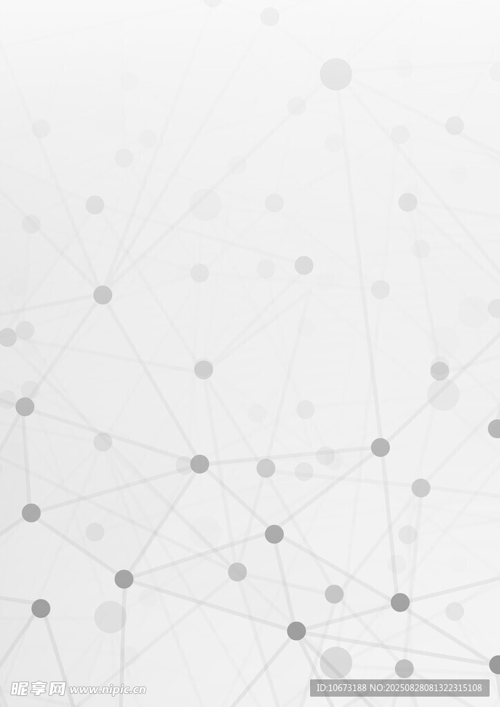 抽象点线构成科技背景图
