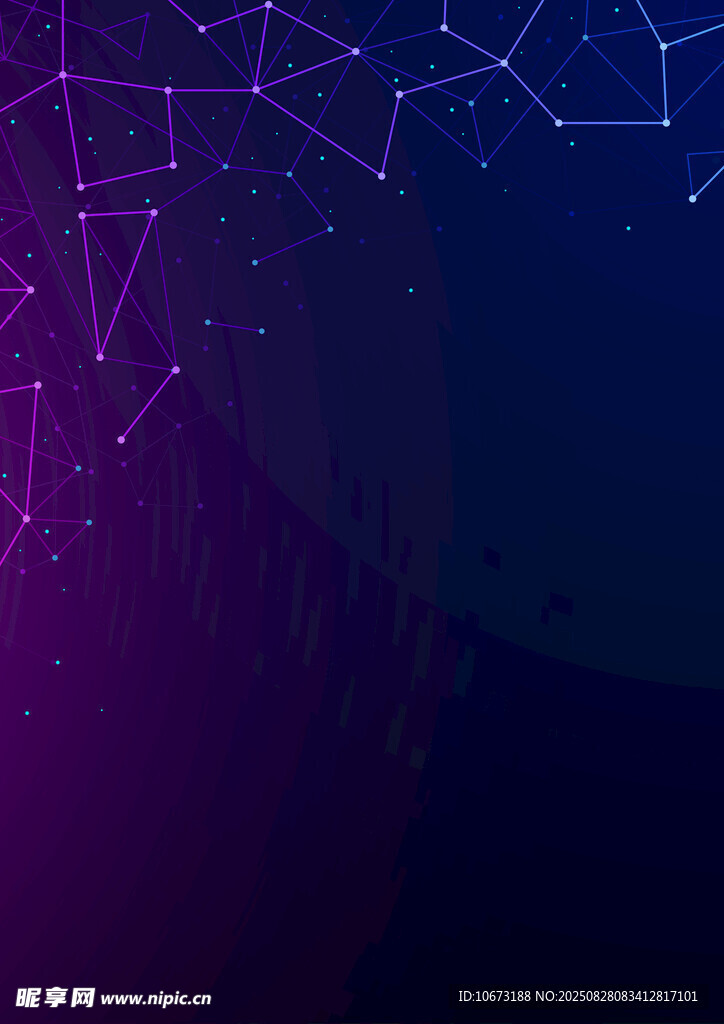 梦幻星空几何图案背景