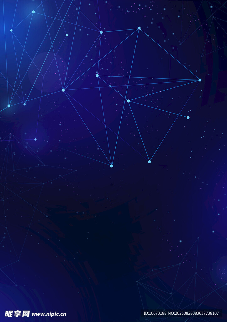 梦幻星空连线背景图
