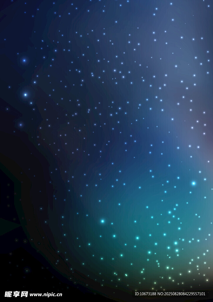 梦幻星空夜景