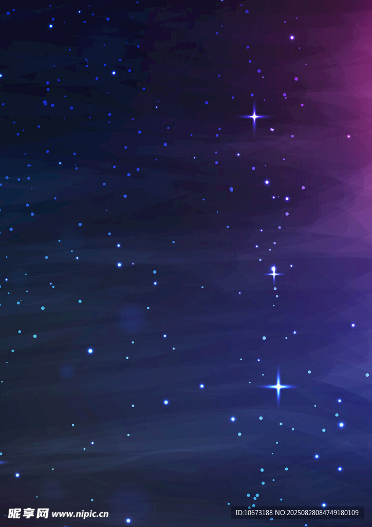 梦幻星空夜景图