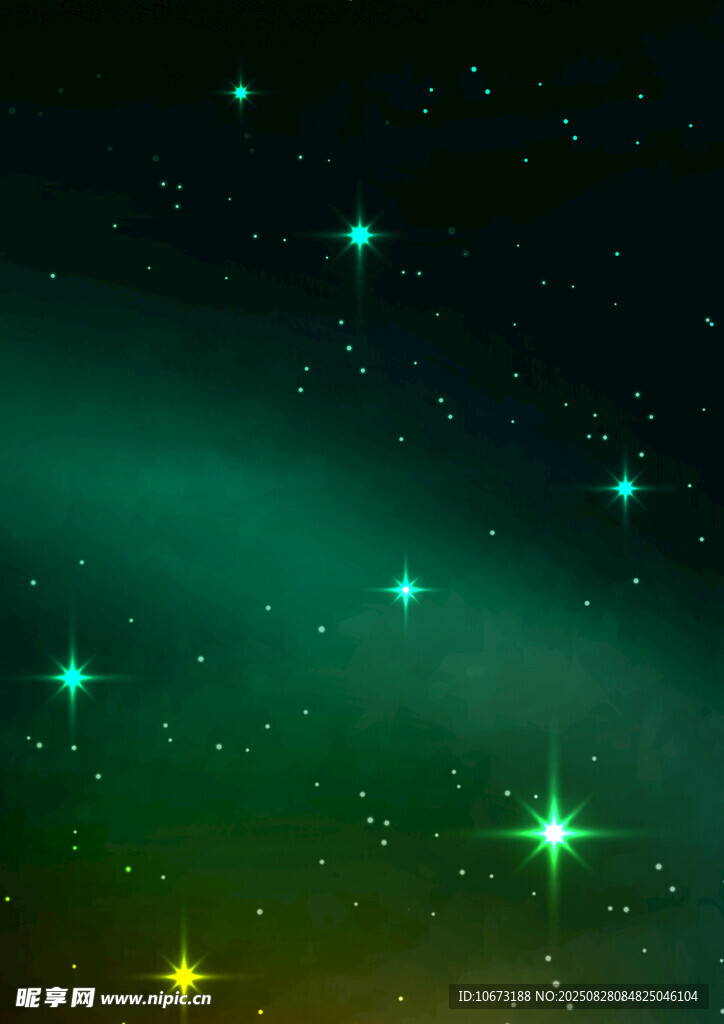 璀璨星空下的闪烁繁星