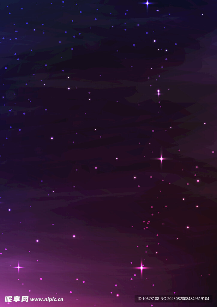 梦幻紫色星空背景图