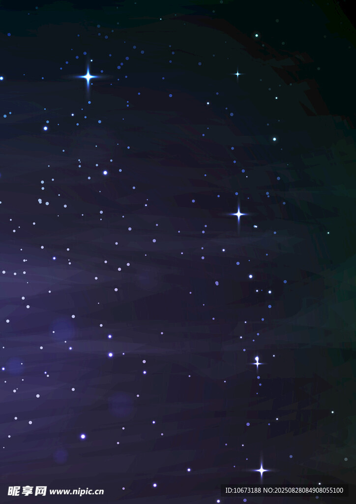 梦幻星空夜景