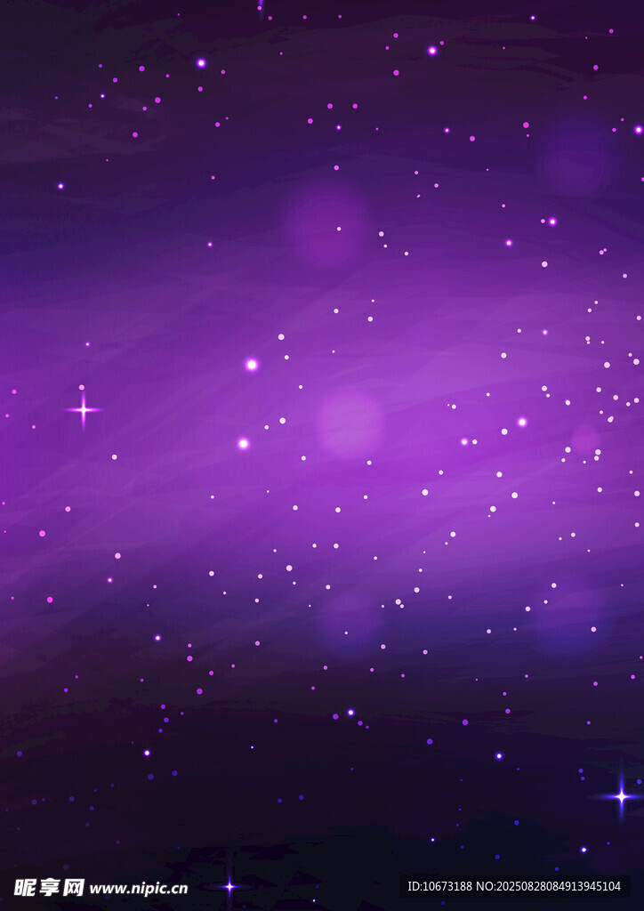 梦幻紫色星空背景图