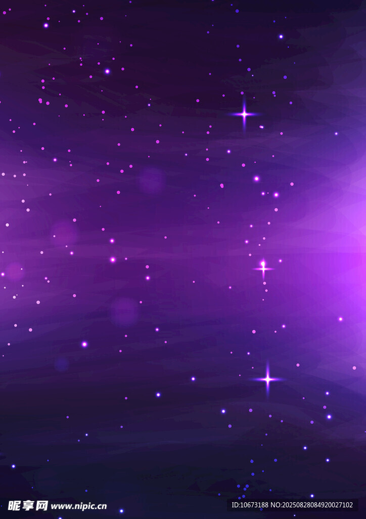 梦幻紫色星空背景图