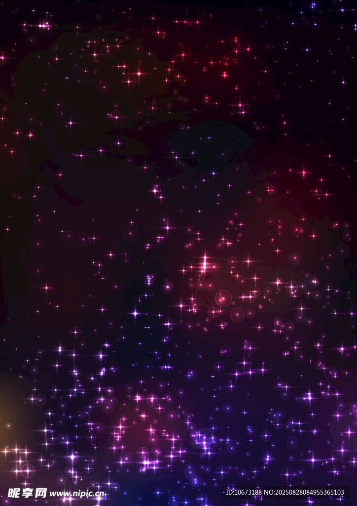 梦幻绚丽的星空图景