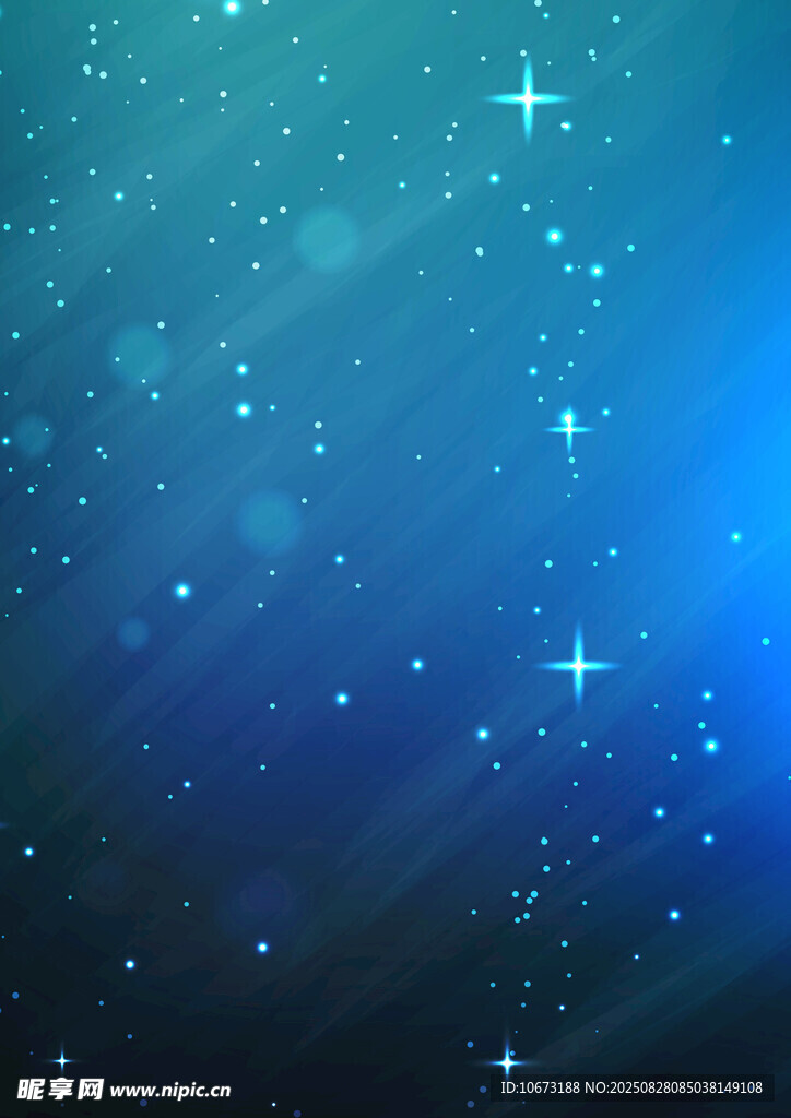 梦幻蓝色星空背景图