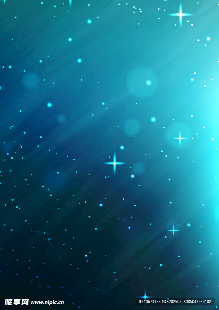 梦幻蓝色星空背景