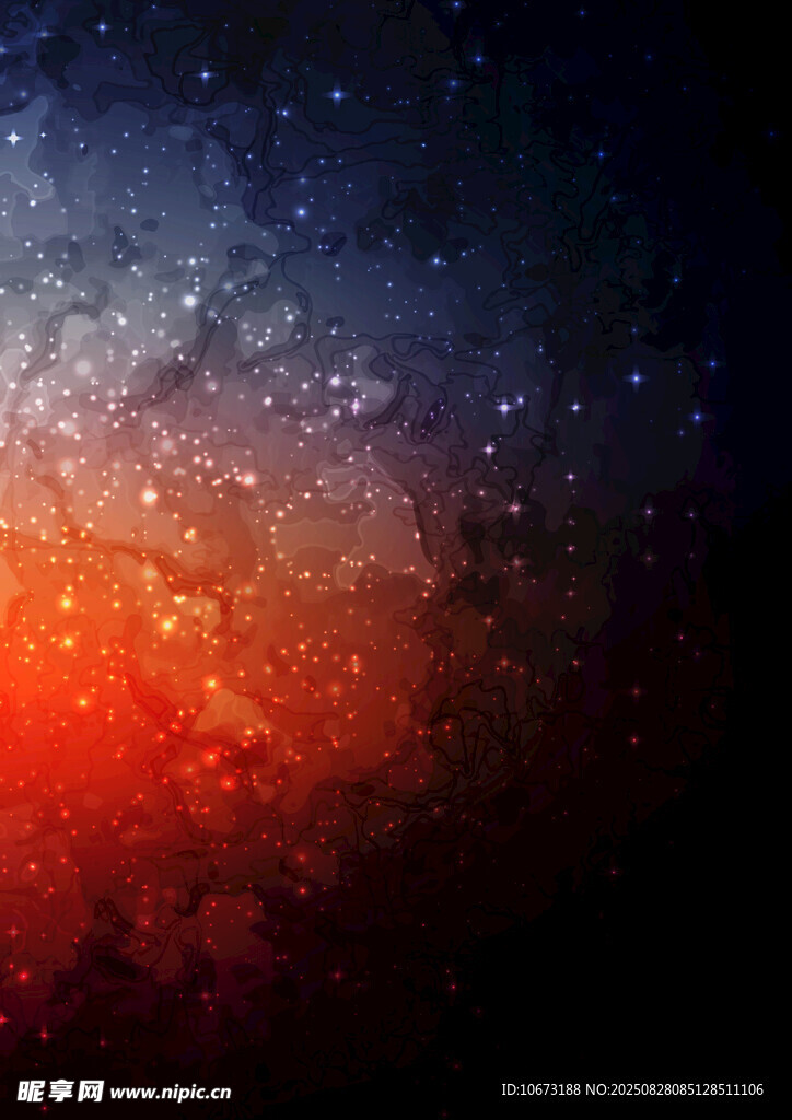 梦幻星空渐变背景图
