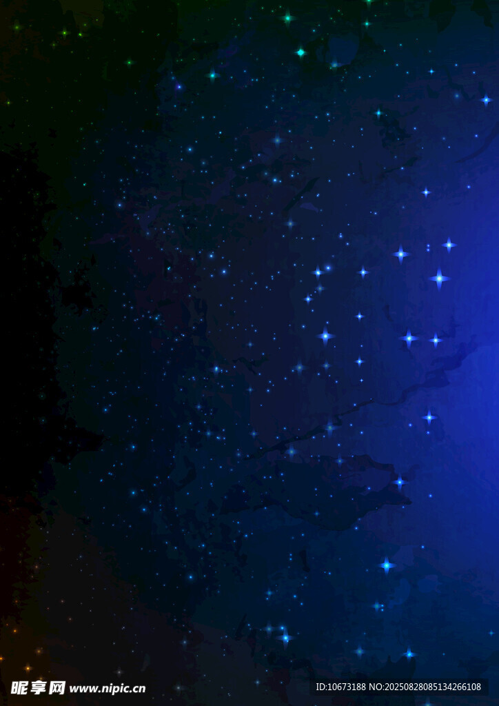 梦幻星空夜景图