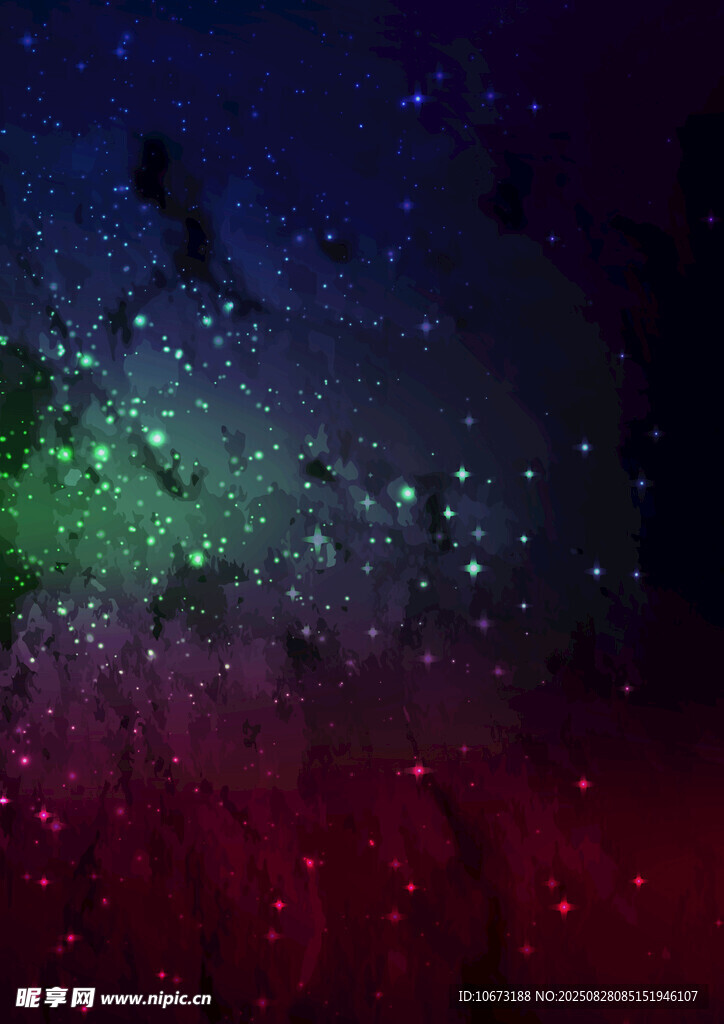 梦幻绚丽星空背景图