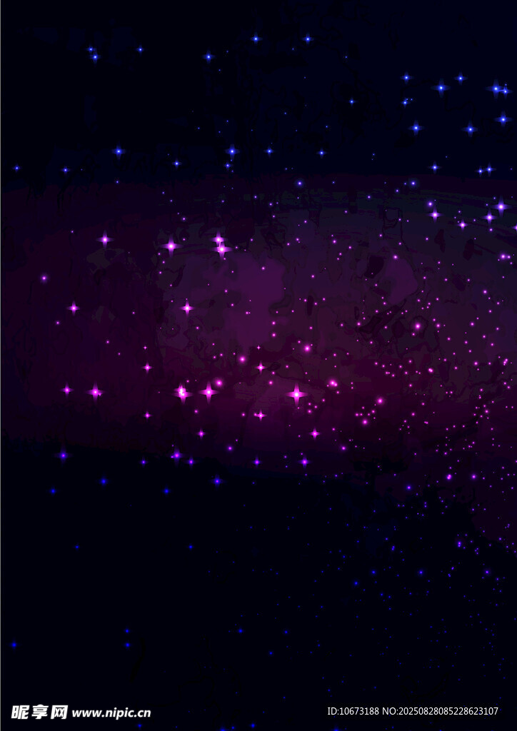 梦幻紫色星空背景图