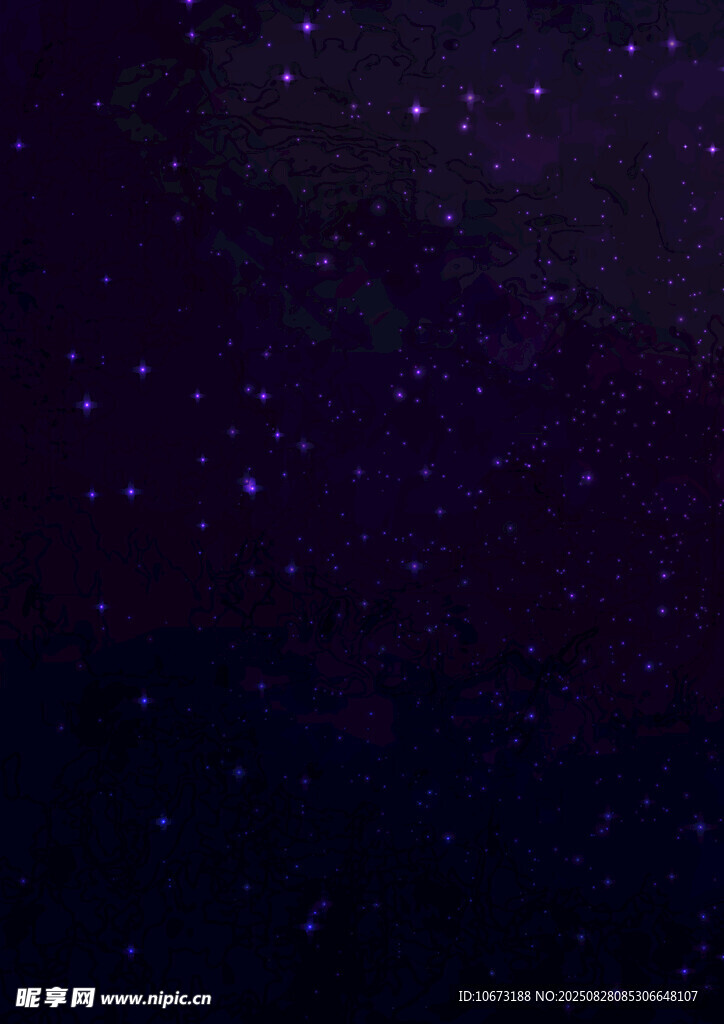 梦幻紫色星空背景图