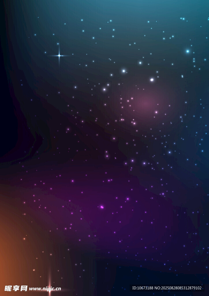 梦幻星空背景图