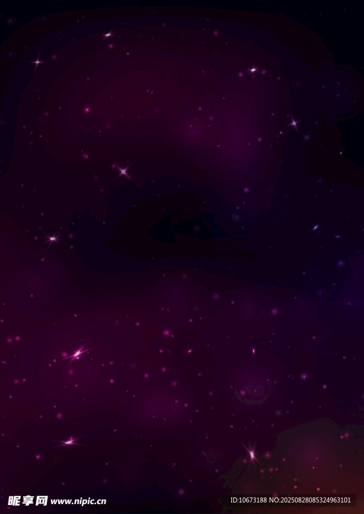 梦幻紫色星空背景