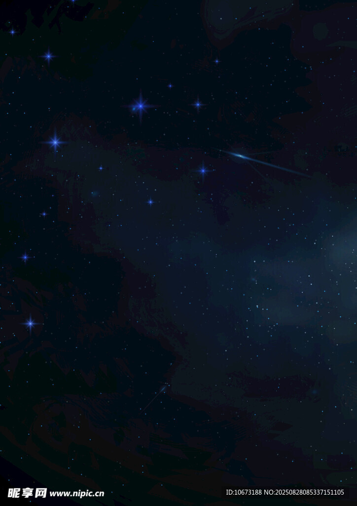 夜空中闪烁的点点繁星