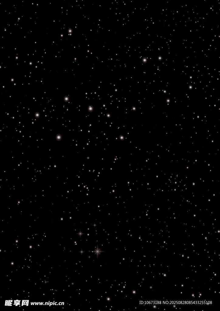 璀璨星空夜景图