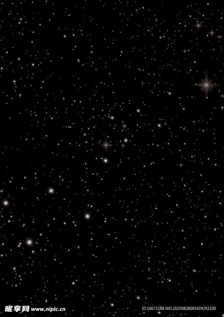 深邃星空的璀璨星辰