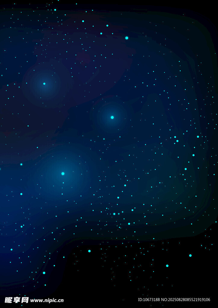 深邃星空闪烁神秘光芒