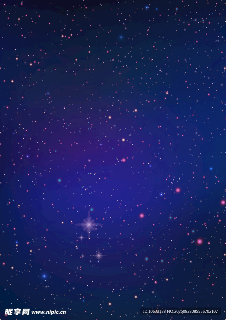 梦幻星空夜景