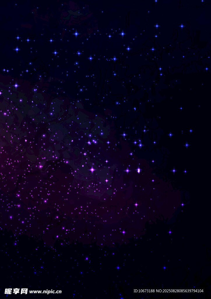 梦幻星空夜景