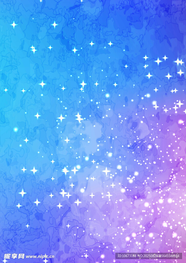 梦幻星空渐变背景图