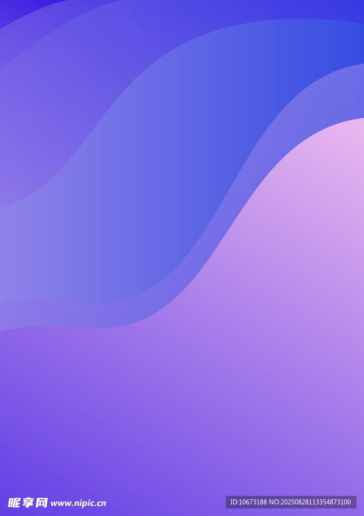 渐变紫色波浪背景图