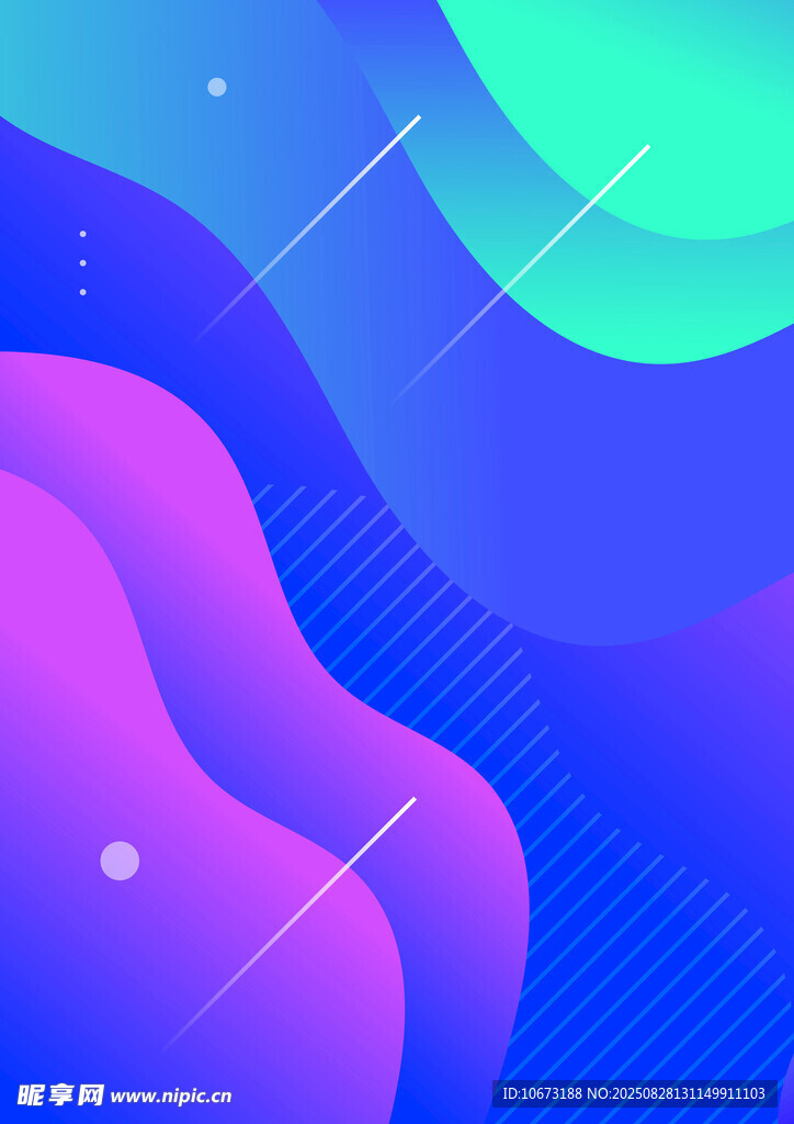 梦幻渐变流体抽象背景图