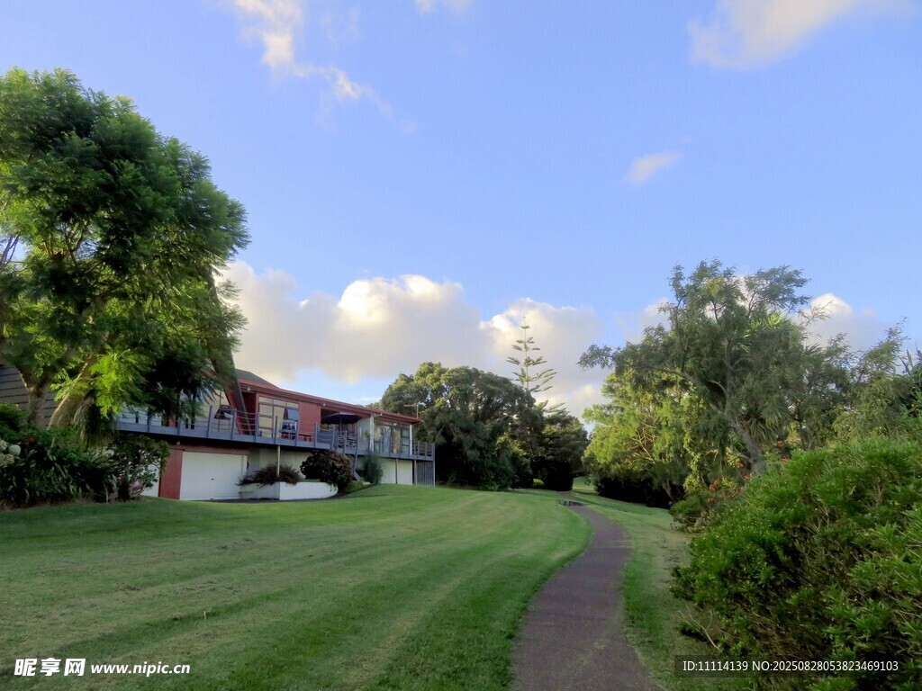海滨小镇住宅风景
