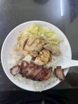 叉烧鸡腿饭