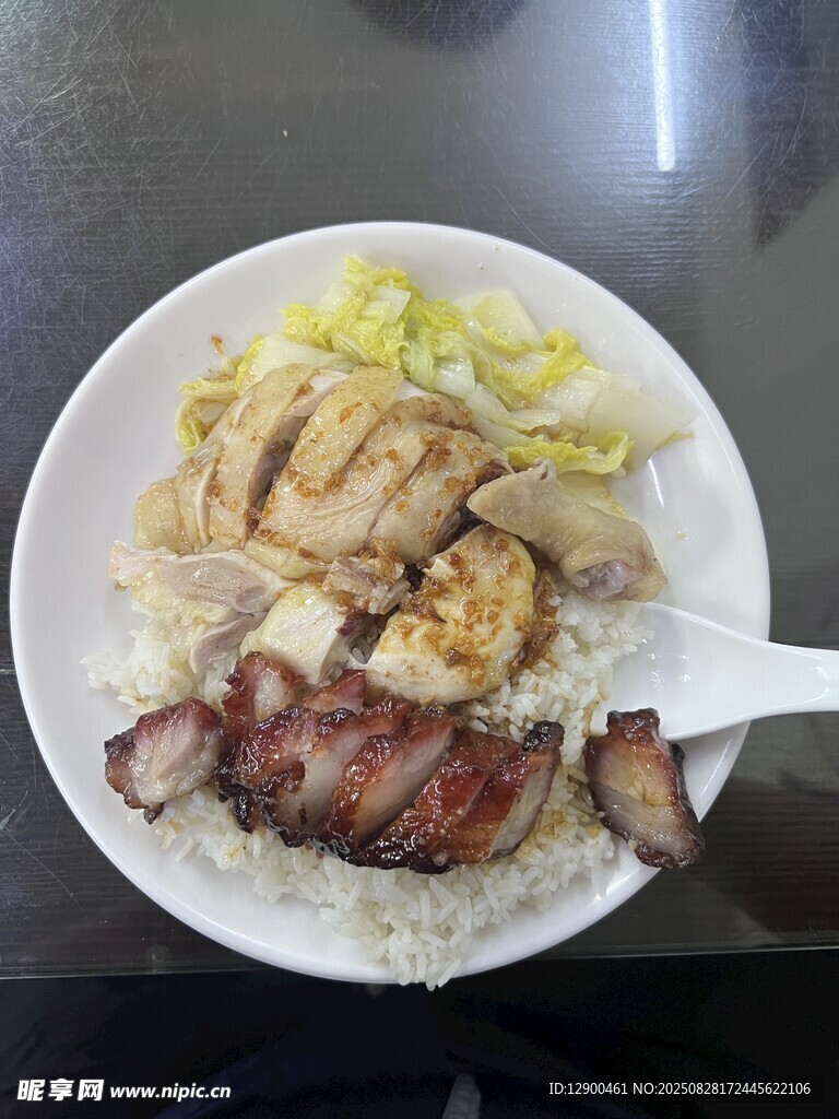 叉烧鸡腿饭
