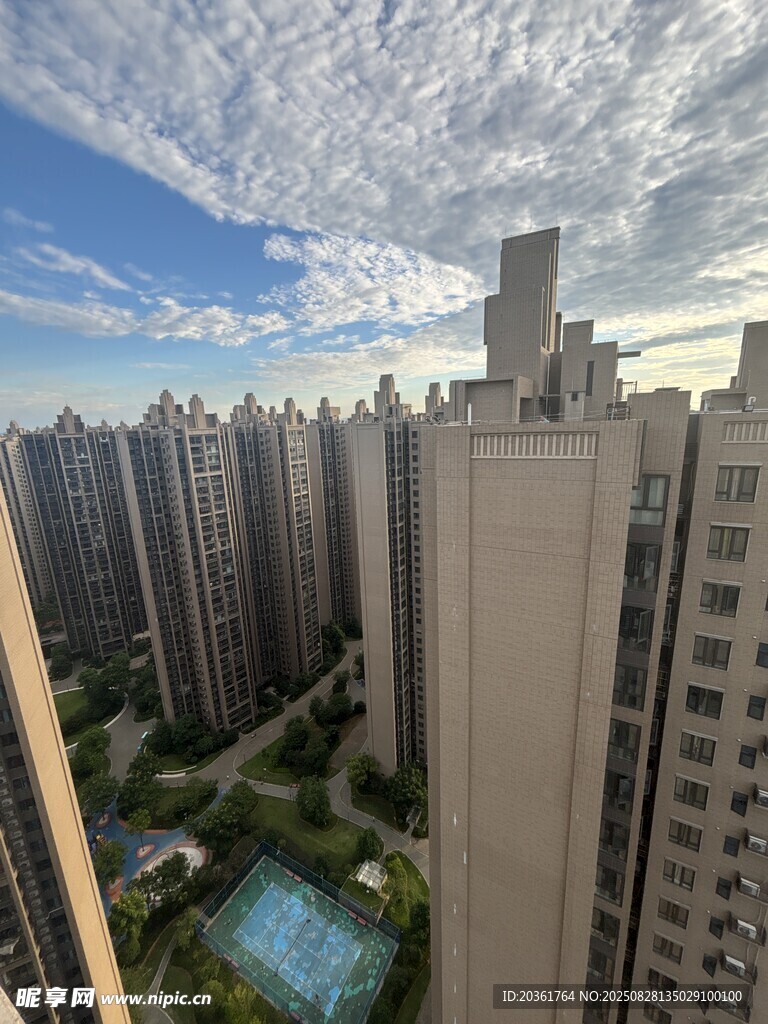 城市高楼景观俯瞰图
