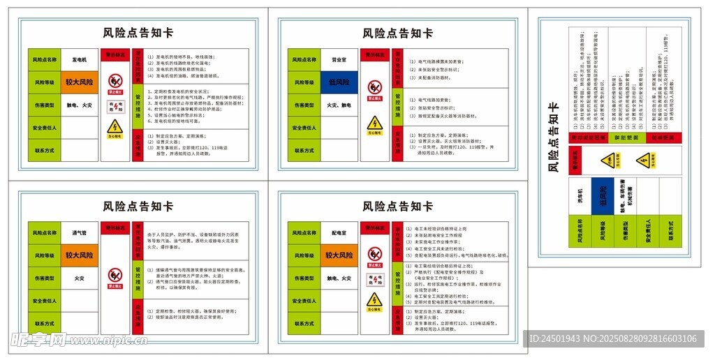 加油站风险告知牌