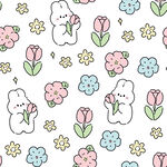 花朵兔子