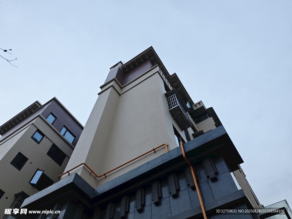 多层建筑外观特写