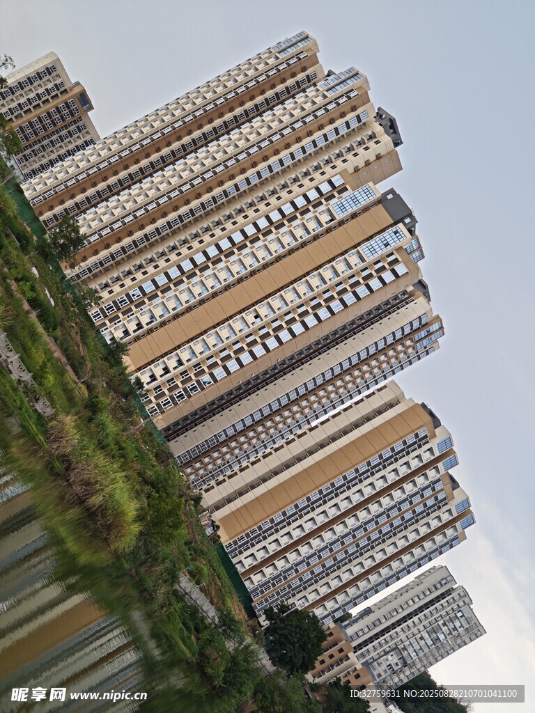 高层住宅楼景观
