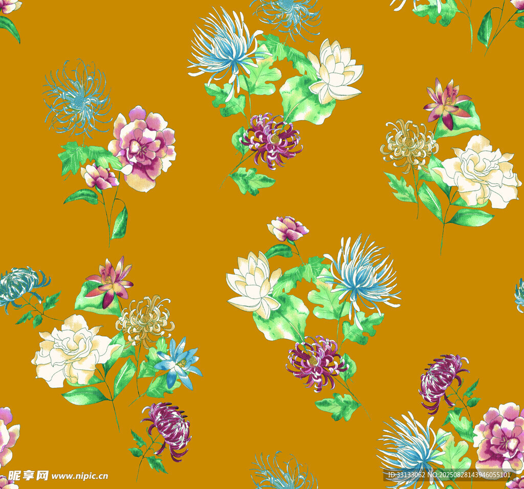 扎染花