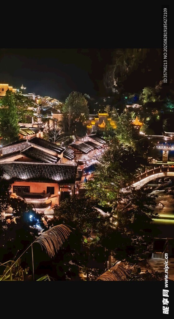 梦幻夜景园林景观