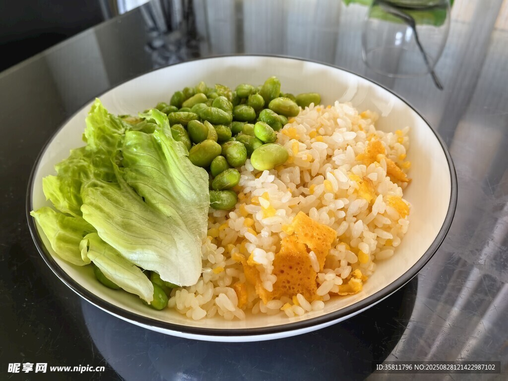 蔬菜豆子饭